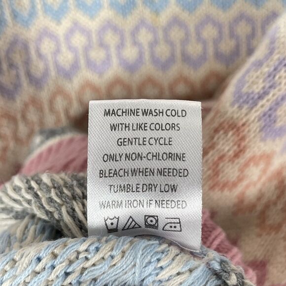 Pastel Mock Neck Knit Sweater Y2K Cottagecore Soft Girl Retro Cozy Pullover - Picture 8 of 11